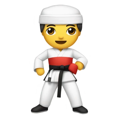 Crear un  emoj donde la imagen seaun dobook de taekwondo 🥋  sticker