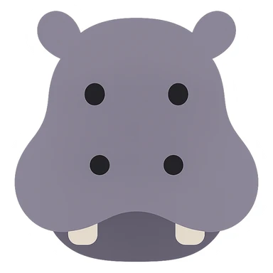 Hippo sticker