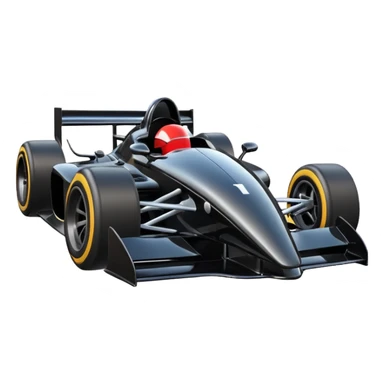 black Formula car sticker