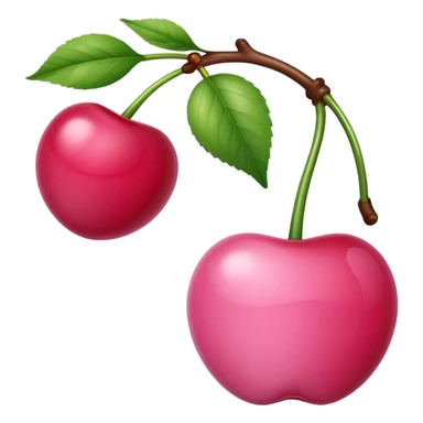 pink cherries  sticker
