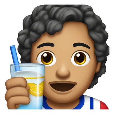 Puerto Rican hockey fan drinking a vodka tonic sticker