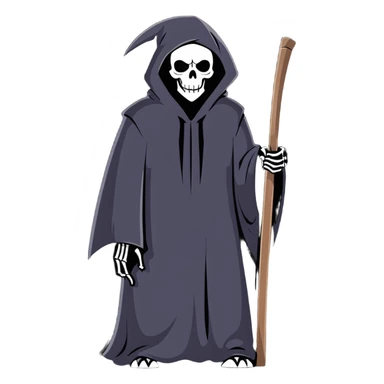 grim reaper sticker
