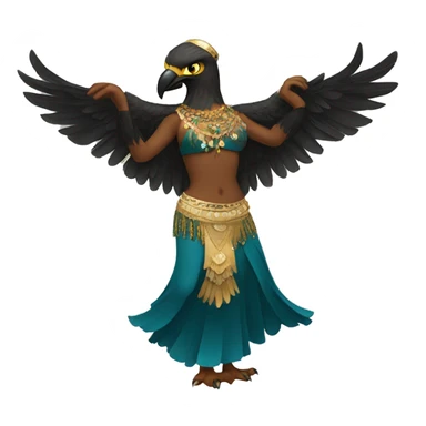bellydancing eagle sticker