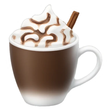 A winter white cup of hot chocolate beauty sticker