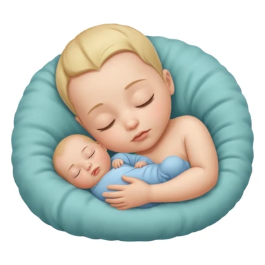 Sleeping baby sticker