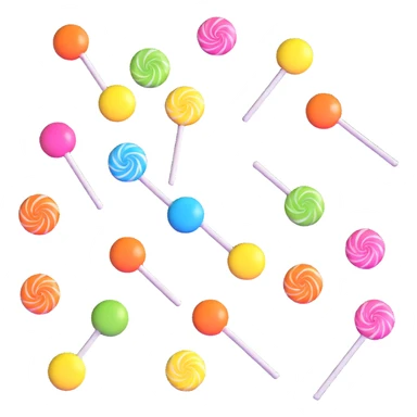 colorful candy sticker