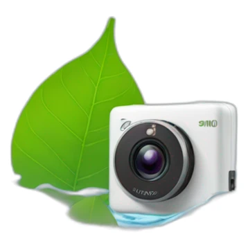 small-leaf-floating-on-water-block-and-security-ptz-camera-behind sticker