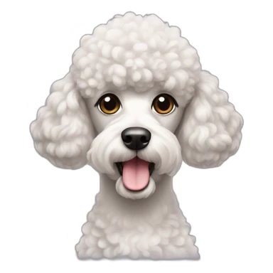 French Poodle sticker