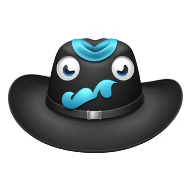 black hat sticker