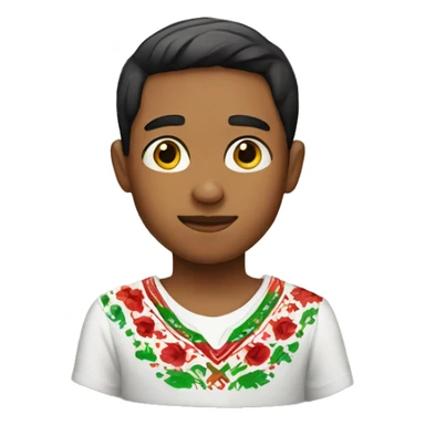 boy wearing mexican shirt sticker