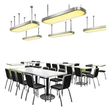 un comedor  de cafeteria sticker