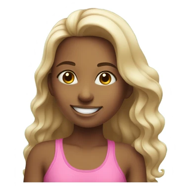 Smiling girl by the pool sticker