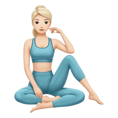 Old money luxury pilates sticker