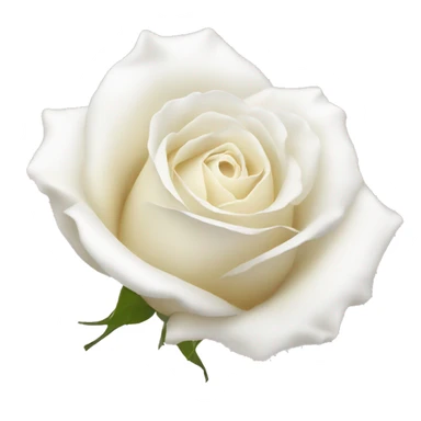 beautiful white rose  sticker