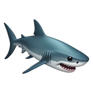 Shark with glasses  sticker
