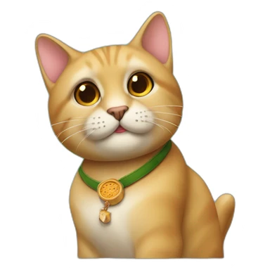 gato rubio con habano sticker