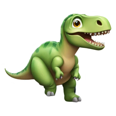 Dinosaur with cellphone  sticker