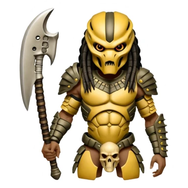 Predator from movie predator with bone armor sticker