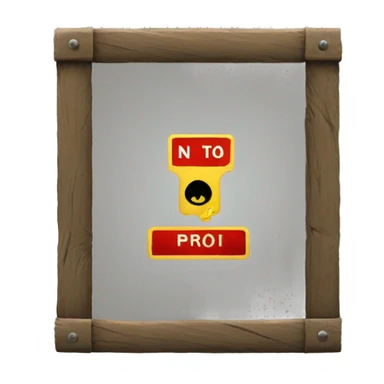 NO TRESPASSING SIGN EMOJI sticker