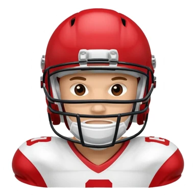 college football player helmets red  sticker