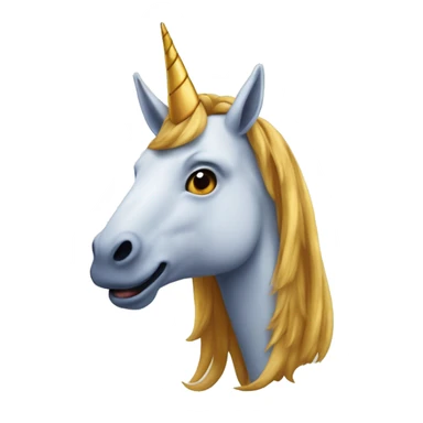 licorne avec une ubergine comme corne sticker