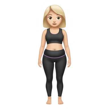 femme belly stuffing legging sticker
