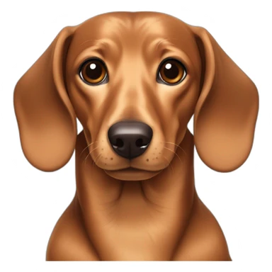 a dachshund with a bit of brown and black hair and smooth sticker
