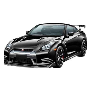 Nissan GTR black  sticker