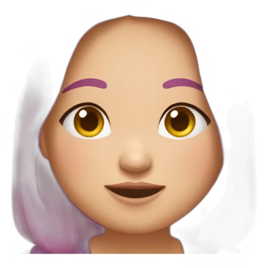 A chubby girl saying Mayank sticker