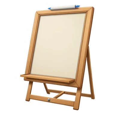 drawing board with classic wooden frame，in front side sticker