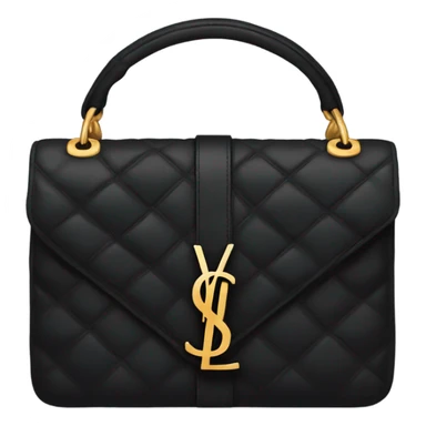 Black ysl bag sticker