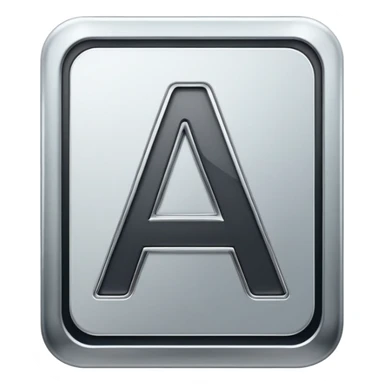 Font settings icon with sliders and letter A sticker