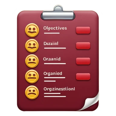 HAZ UNA lista de objetivos en color vino/rojo carmesí sticker