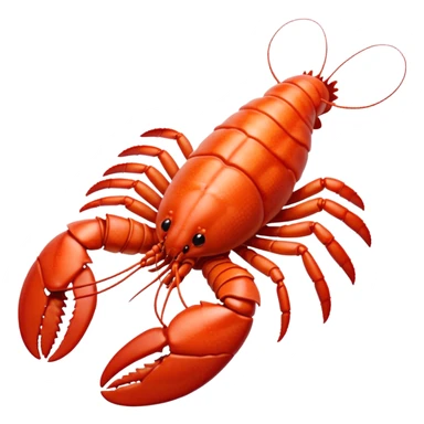 White white lobster  sticker