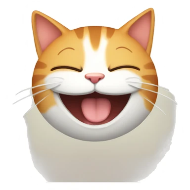 Laugh but cat  sticker
