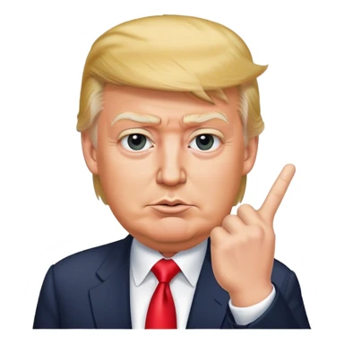 Trump doing his hand gesture sticker
