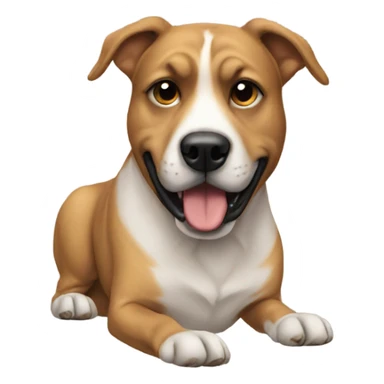 Dog not giving a fuck sticker