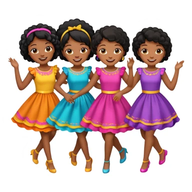 Variety Black girls dancing sticker