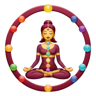 chakras Burgundy sticker
