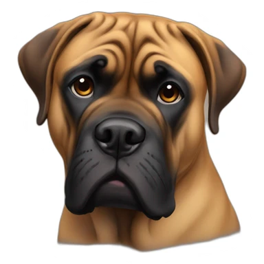 bullmastiff heart sticker