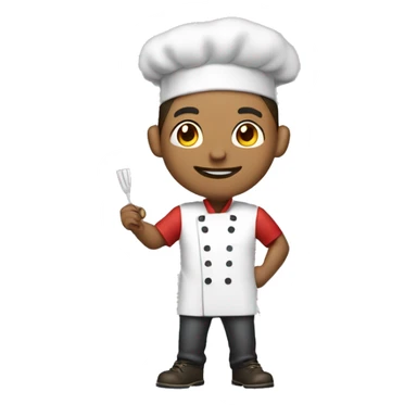 Lightskin man with a bristle and he has chefs hat on his had and short brown hair and in one he has fire and in other hand he has a pack of money  sticker