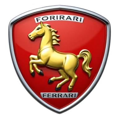 Real Ferrari badge sticker