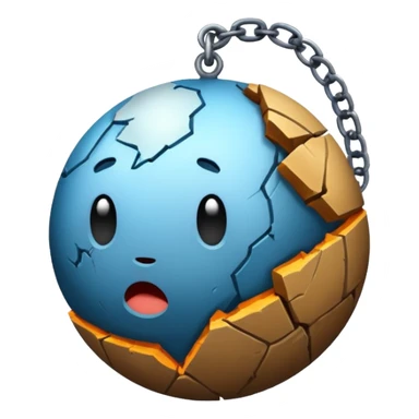 The world that has a wrecking ball through it⚽️  sticker