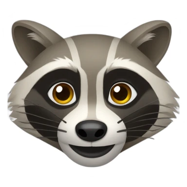 raccoon emote same face  sticker