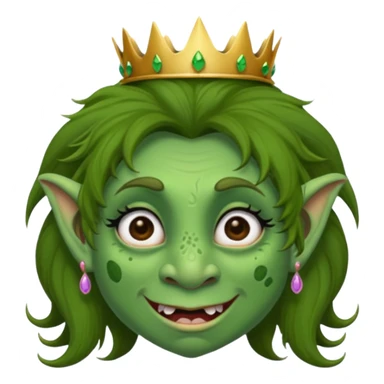 Princess troll ugly sticker