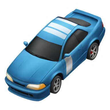 Car doing drifting donuts  sticker