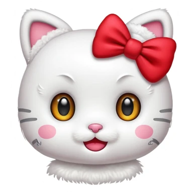 Hello kitty kawai emoji sticker