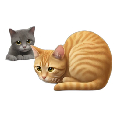 Cat watching computer mouse hole sticker