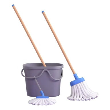 mop and bucket sticker