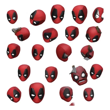 Deadpool qui fait semblant d'être mort sticker